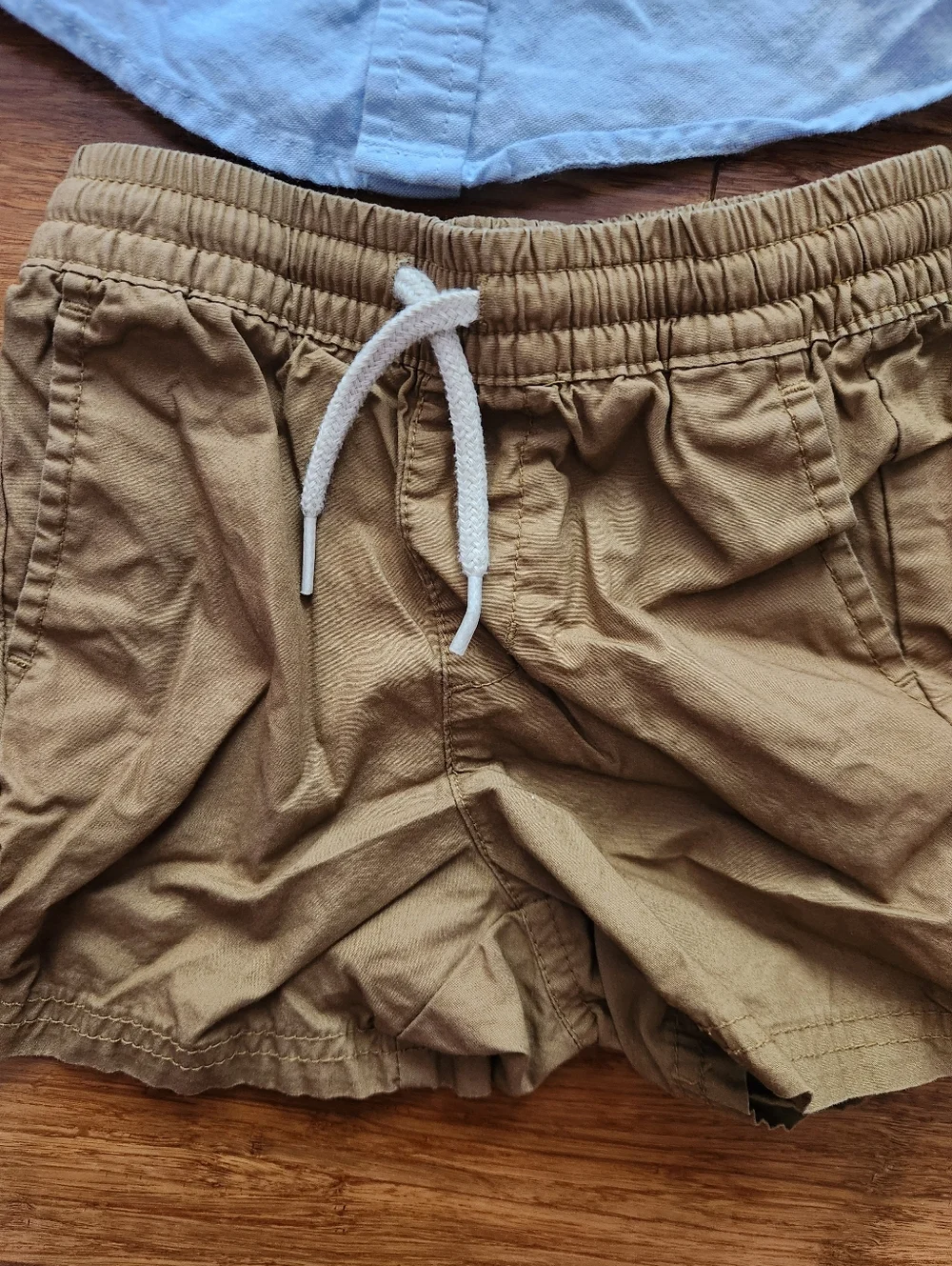 Old Navy Baby Boys Blue Short Sleeve Button Down Shirt Shorts Kids, 18-24 Months